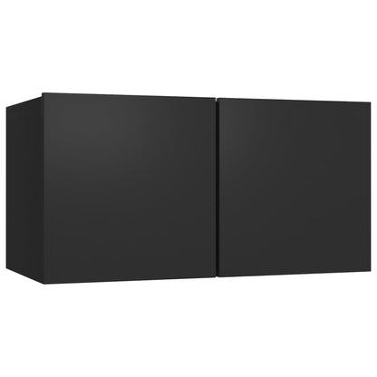 TV-Møbel Svart Tv-benksett 5 deler