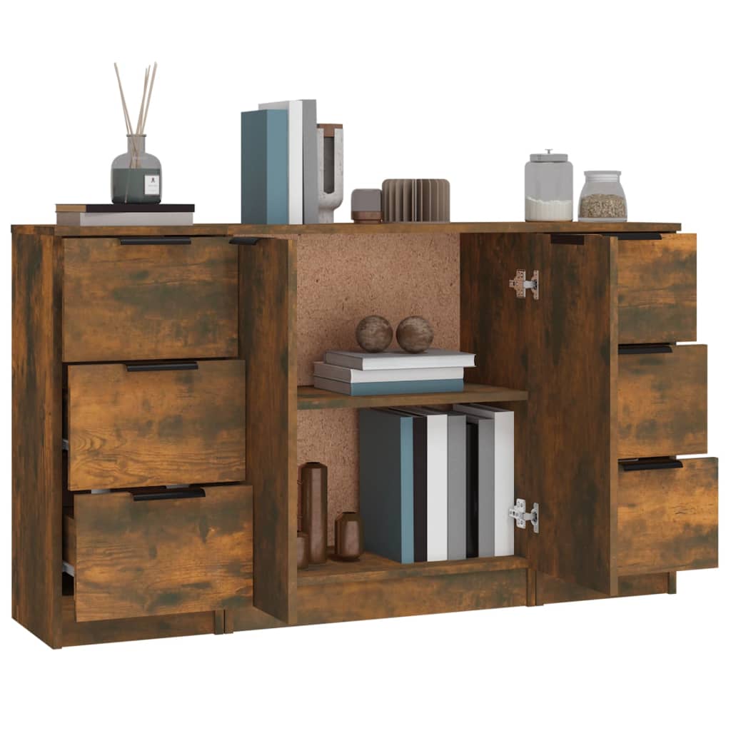 Skjenk Røkt Eik 3 stk