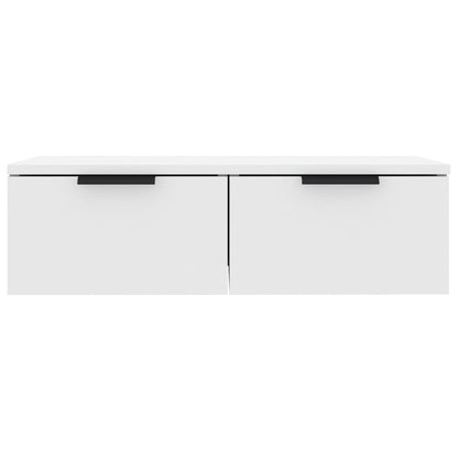 Veggskap Hvit 2 stk 68x30x20 cm