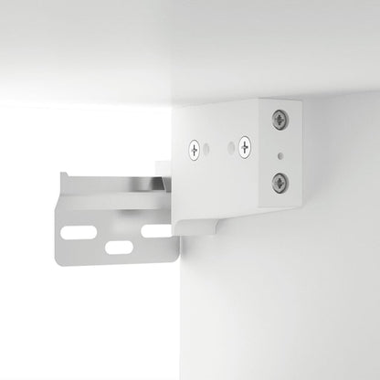 Veggskap Hvit 2 stk 68x30x20 cm