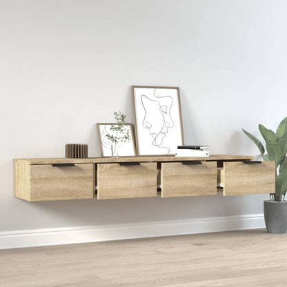 Veggskap Sonoma Eik 2 stk 68x30x20 cm