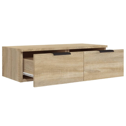 Veggskap Sonoma Eik 2 stk 68x30x20 cm