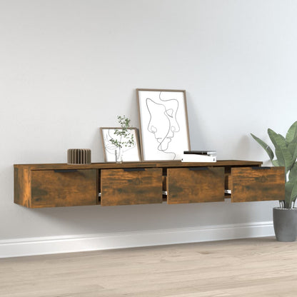 Veggskap Røkt Eik stk 68x30x20 cm