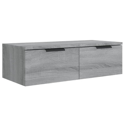 Veggskap Sonoma Grå 2 stk 68x30x20 cm