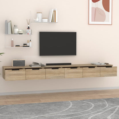 Veggskap Sonoma Eik 2 stk 102x30x20 cm