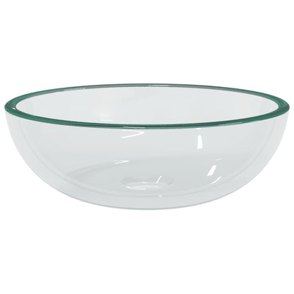 Baderomservant herdet glass 35x12 cm gjennomsiktig