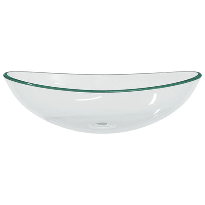 Baderomservant herdet glass 54,5x35x15,5 cm gjennomsiktig