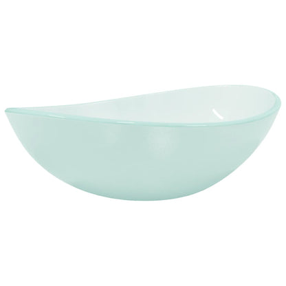 Baderomservant herdet glass 54,5x35x15,5 cm frostet