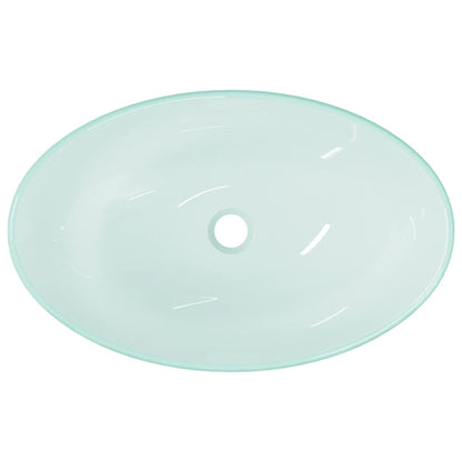 Baderomservant herdet glass 54,5x35x15,5 cm frostet