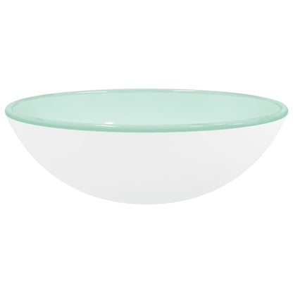 Baderomservant herdet glass 42x14 cm hvit