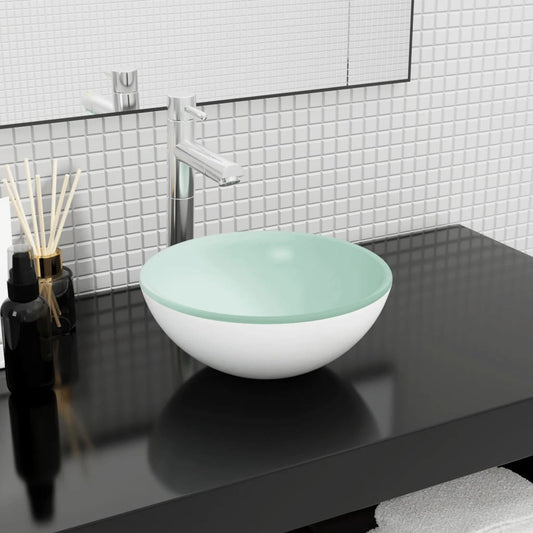 Baderomservant herdet glass 30x12 cm hvit