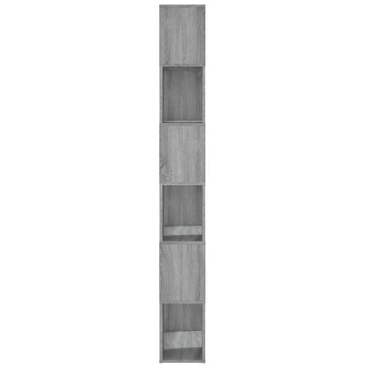Bokhylle Sonoma Grå Romdeler 60x24x186 cm