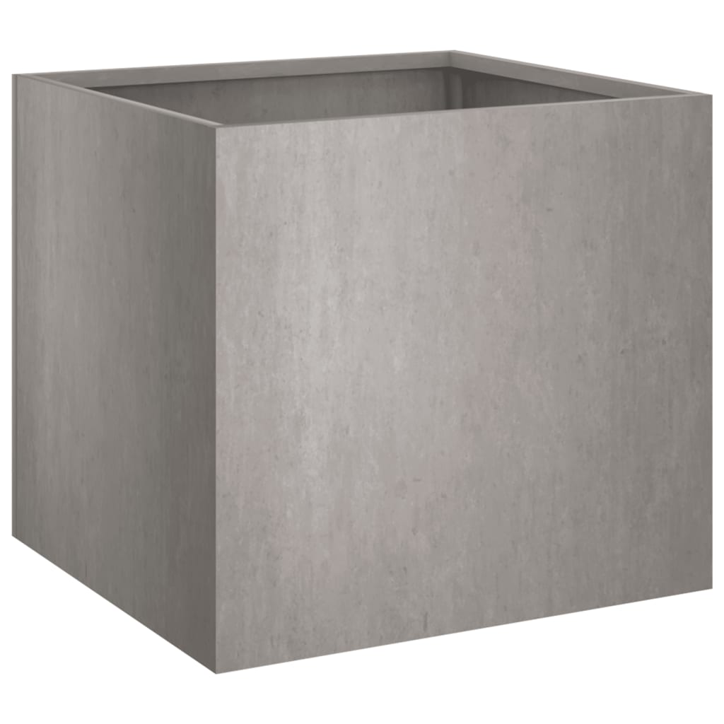 Utendørs Blomsterkasse Plantekasse Metall 49x47x46 cm cortenstål