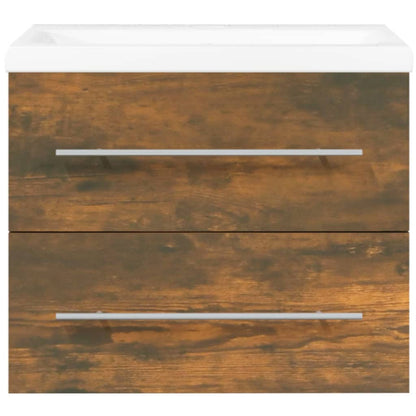 Servantskap Baderom med innebygd vask Røkt eik