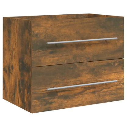 Servantskap Baderom med innebygd vask Røkt eik