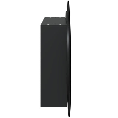 Baderomsspeil Baderomsskap med rundt speil og LED Svart 54x54x17,5 cm