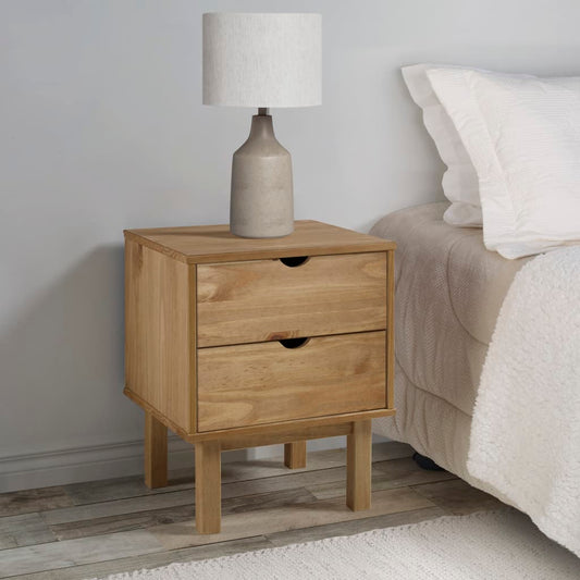 Nattbord Sengbord Tre heltre furu OTTA 45x39x57 cm