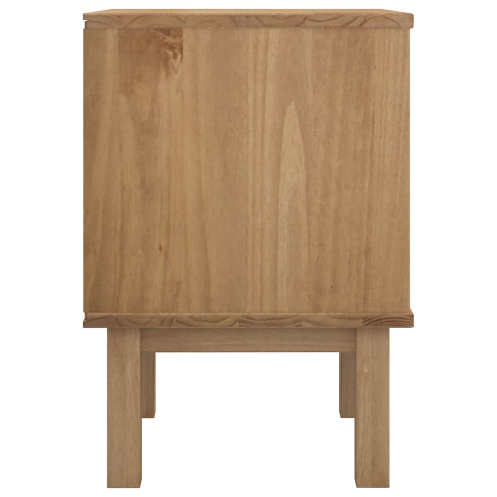 Nattbord Sengbord Brun Hvit OTTA 45x39x57 cm heltre furu
