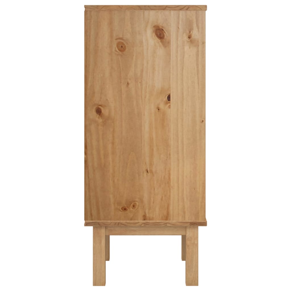 Kommode Brun og Grå OTTA 76,5x39,5x90 cm heltre furu