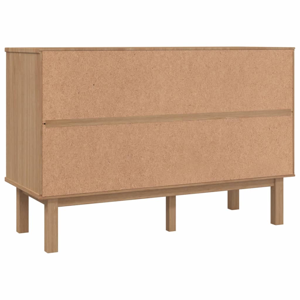 Kommode Brun og Grå OTTA 111x43x73,5 cm heltre furu