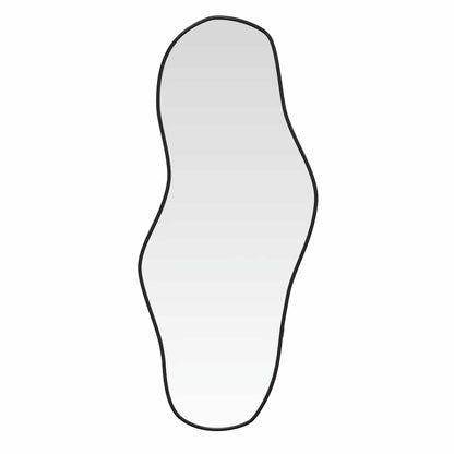 Veggspeil Svart 80x35 cm