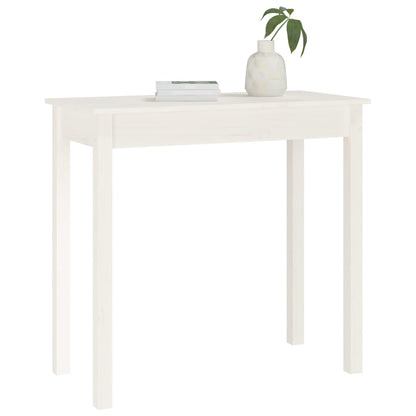 Avlastningsbord Konsollbord Hvit 80x40x75 cm heltre furu