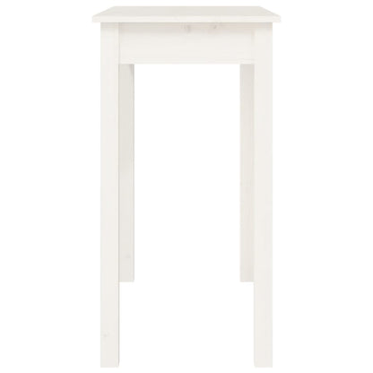 Avlastningsbord Konsollbord Hvit 80x40x75 cm heltre furu
