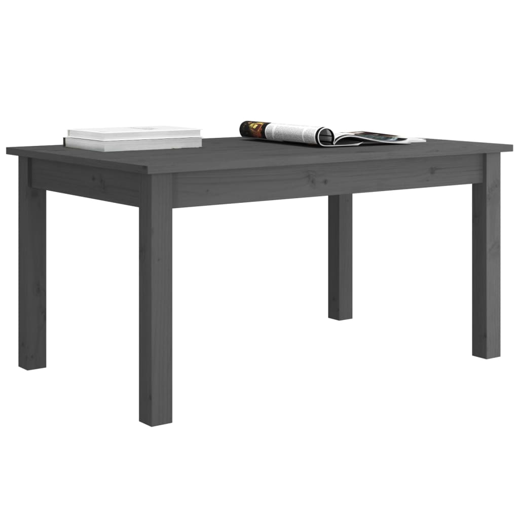 Salongbord Sofabord Grå 80x50x40 cm heltre furu