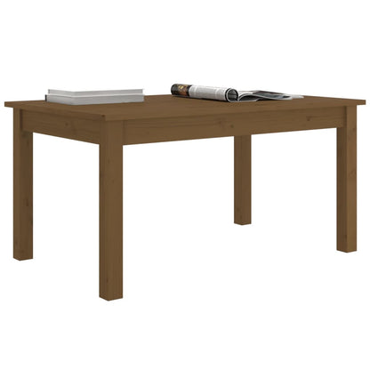 Salongbord Sofabord Tre heltre furu Honningbrun 80x50x40 cm