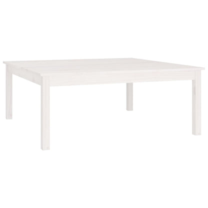 Salongbord Sofabord Hvit 100x100x40 cm heltre furu