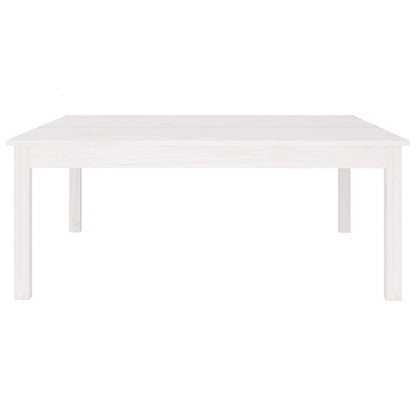 Salongbord Sofabord Hvit 100x100x40 cm heltre furu