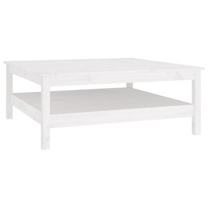 Salongbord Sofabord Hvit 100x100x40 cm heltre furu
