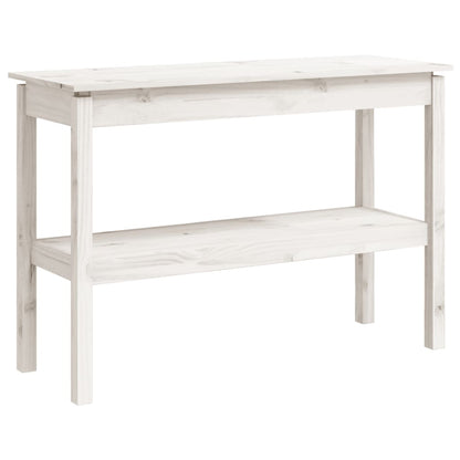 Avlastningsbord konsollbord Hvit 110x40x75 cm heltre furu