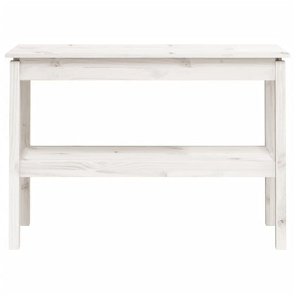 Avlastningsbord konsollbord Hvit 110x40x75 cm heltre furu