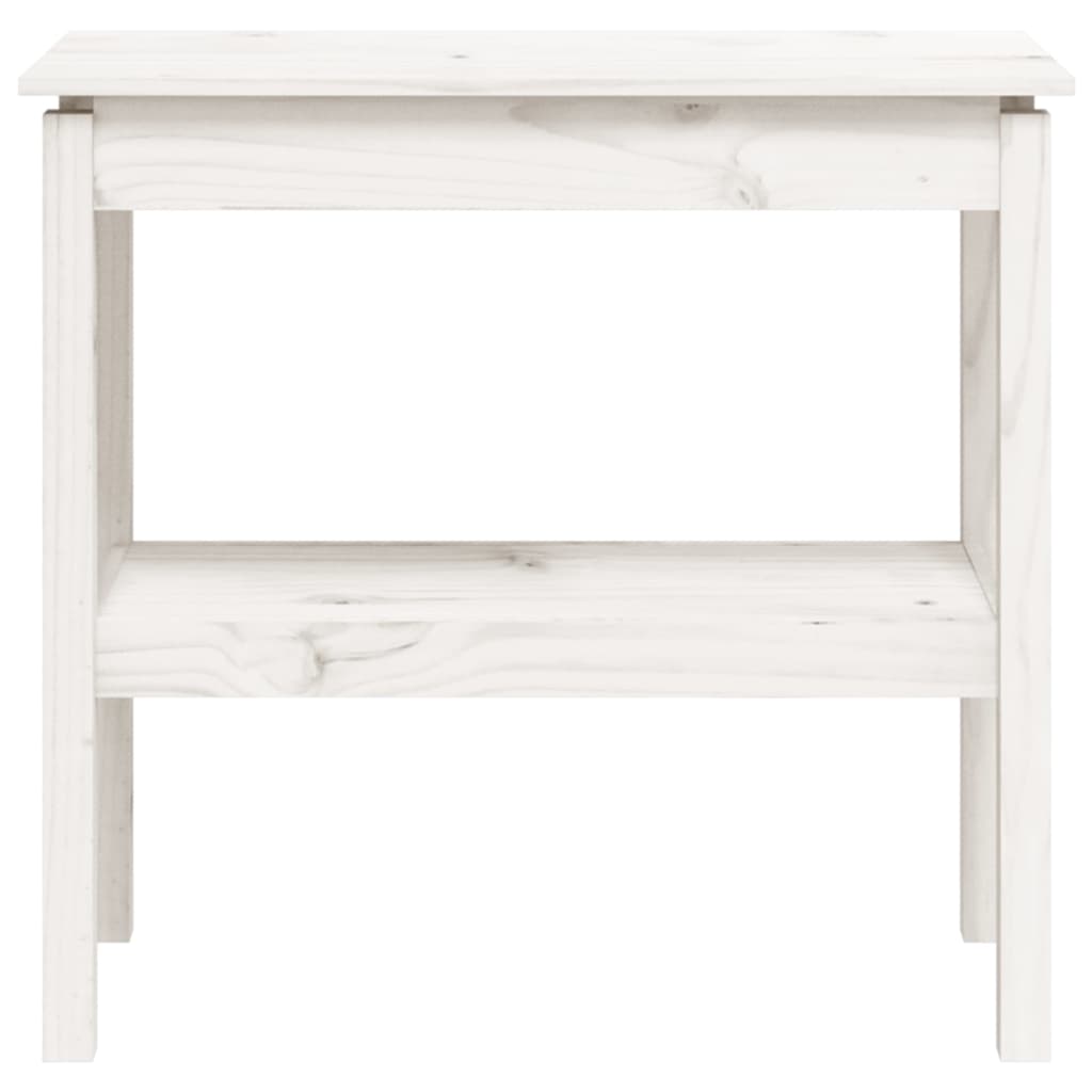 Avlastningsbord Konsollbord Hvit 80x40x75 cm heltre furu