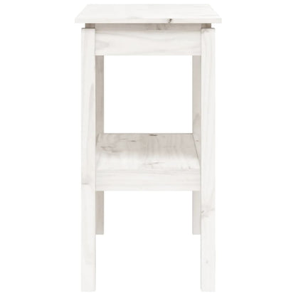 Avlastningsbord Konsollbord Hvit 80x40x75 cm heltre furu