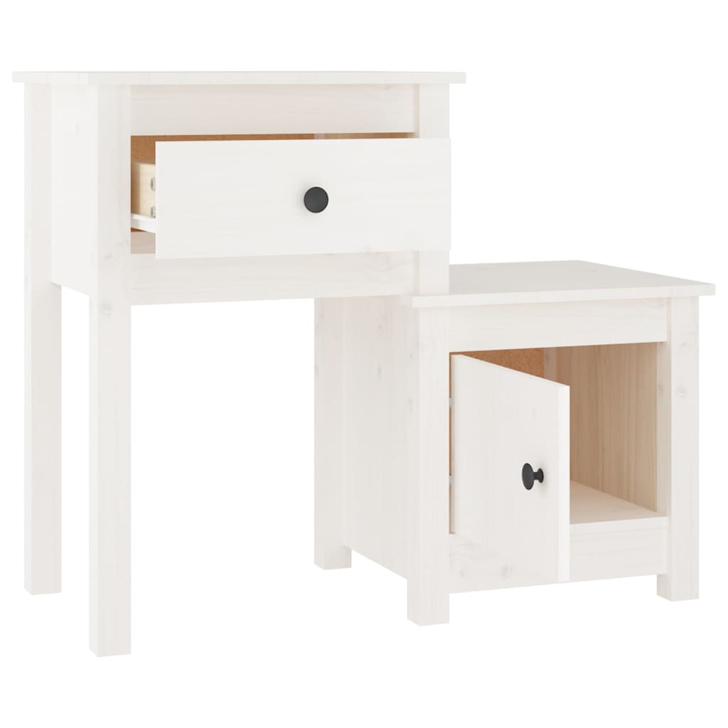 Nattbord Sengbord Tre heltre furu 79,5x38x65,5
