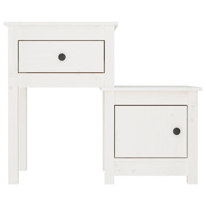 Nattbord Sengbord Tre heltre furu 79,5x38x65,5