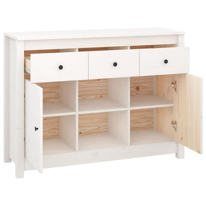 Skjenk Hvit 100x35x74,5 cm heltre furu