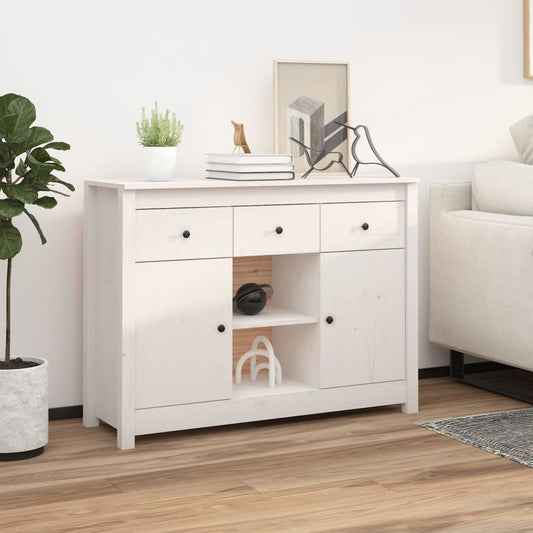 Skjenk Hvit 100x35x74,5 cm heltre furu