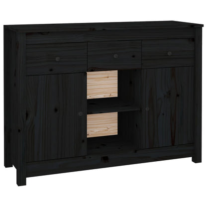 Skjenk Svart 100x35x74,5 cm heltre furu