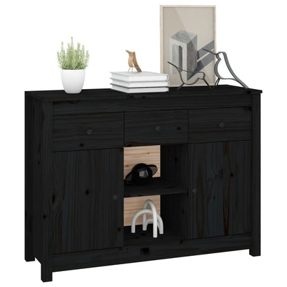 Skjenk Svart 100x35x74,5 cm heltre furu