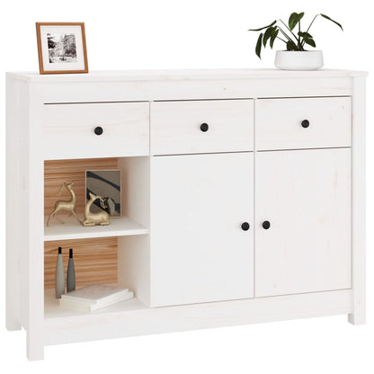 Skjenk Hvit 100x35x74 cm heltre furu
