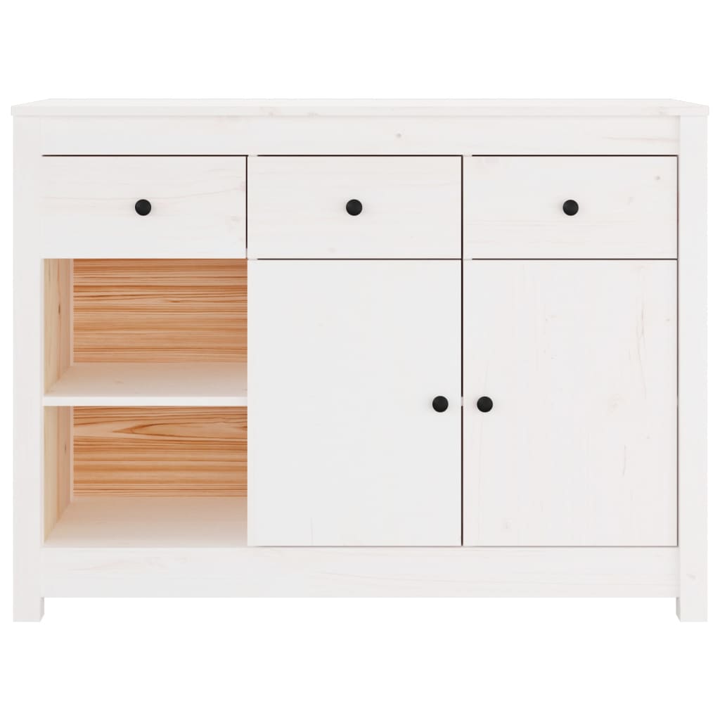 Skjenk Hvit 100x35x74 cm heltre furu