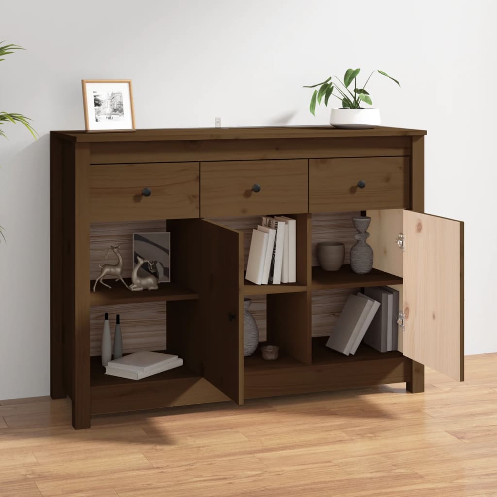 Skjenk Honningbrun 100x35x74 cm heltre furu