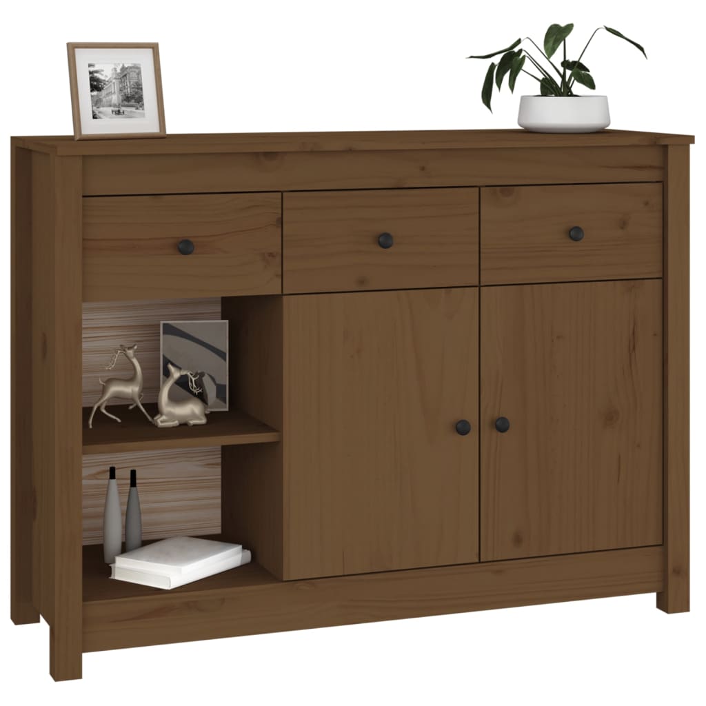 Skjenk Honningbrun 100x35x74 cm heltre furu