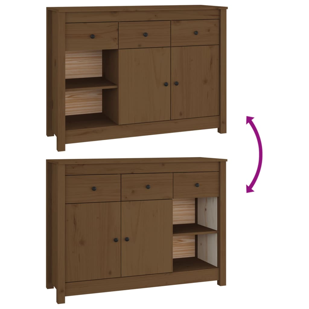 Skjenk Honningbrun 100x35x74 cm heltre furu