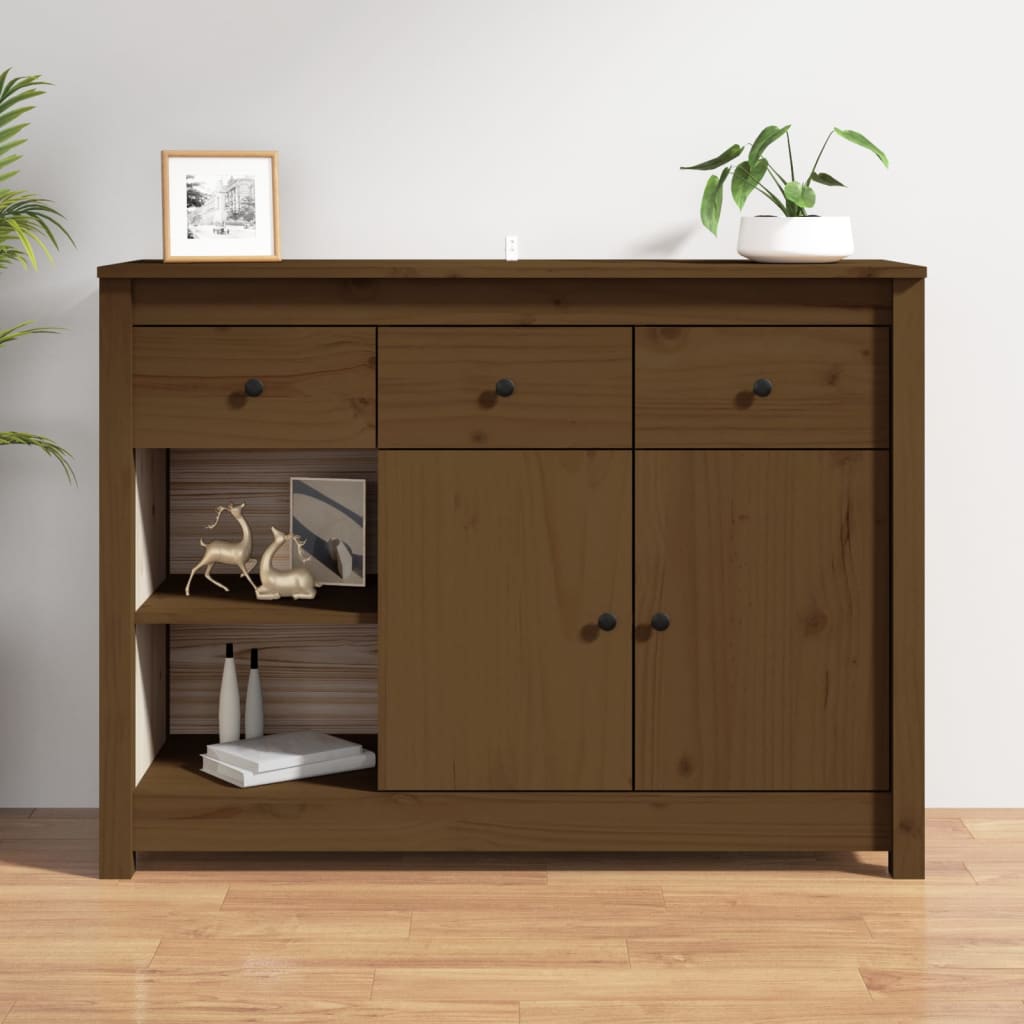 Skjenk Honningbrun 100x35x74 cm heltre furu