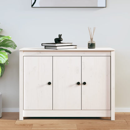 Skjenk Hvit 100x35x74 cm heltre furu