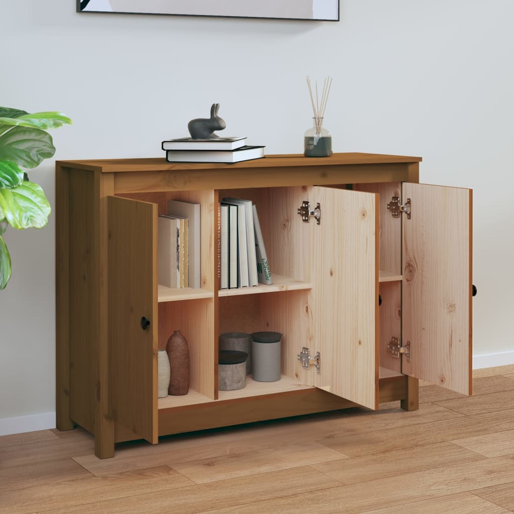 Skjenk Honningbrun 100x35x74 cm heltre furu